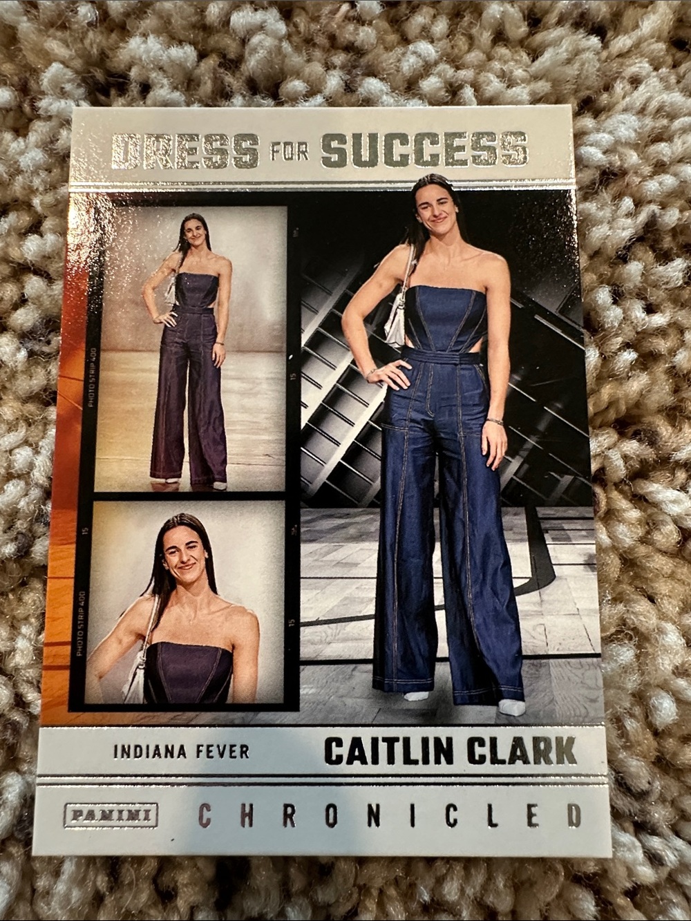 Panini Caitlin Clark chronicled dress for success #66